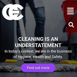website design for commercial cleaning services with provision for SEO